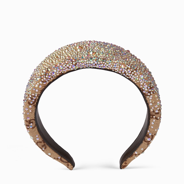 クリスタル付き GGキャンバス ヘアバンド