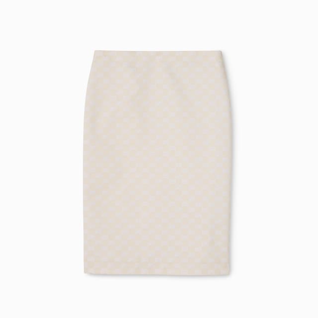 GG cotton gabardine skirt