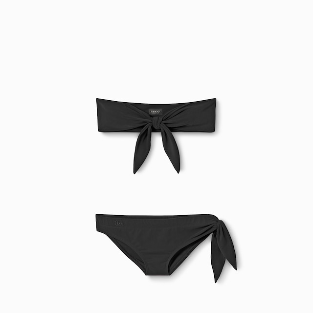 Bikini in jersey sparkling con ricamo