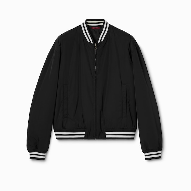 Veste zippée réversible en sergé de nylon