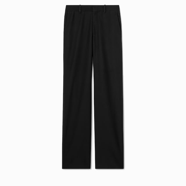 Pantalón de sarga de seda y lana