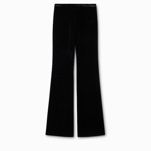 GG stretch devoré velvet pants