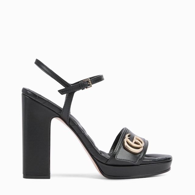 Sandalia de plataforma con Doble G para mujer