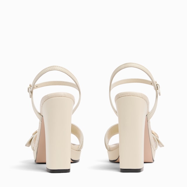 Sandalia de plataforma con Doble G para mujer