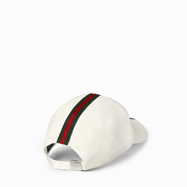 ウェブストライプ付き コットン ベースボールキャップ