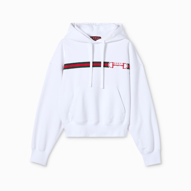 Cotton jersey sweatshirt with print