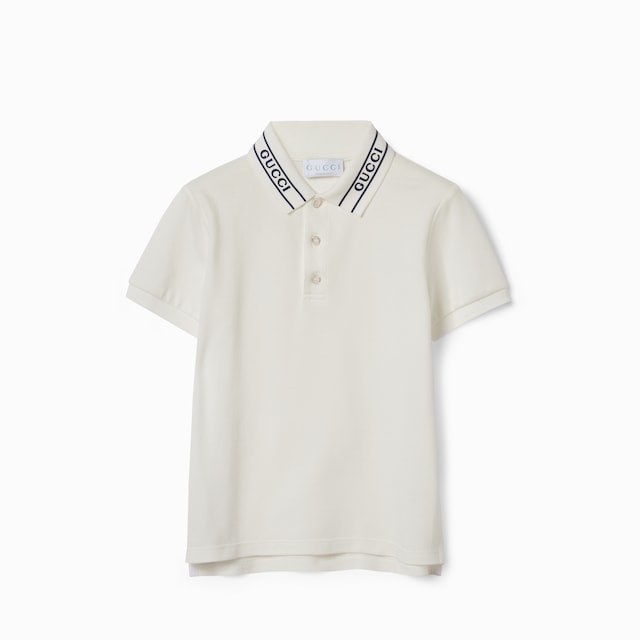 Children's cotton polo shirt