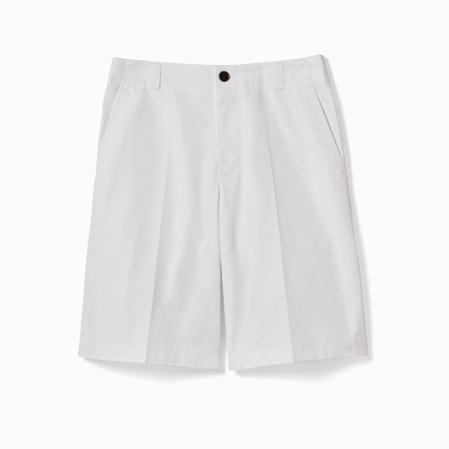 Cotton poplin trousers with Web