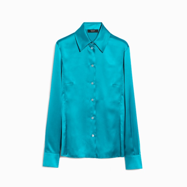 Silk satin shirt