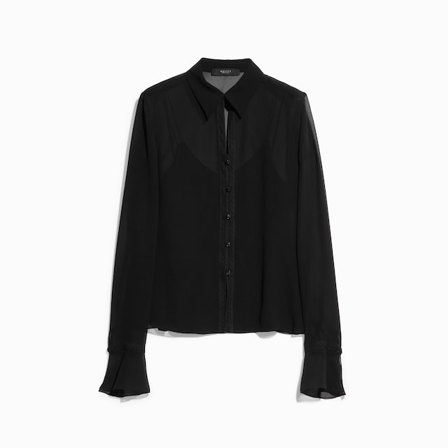 Camicia in georgette di seta leggera