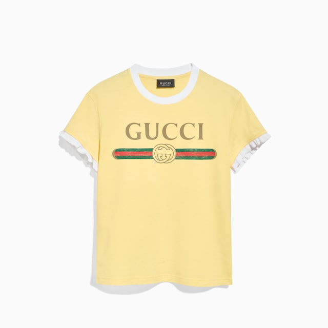 Cotton jersey T-shirt with print