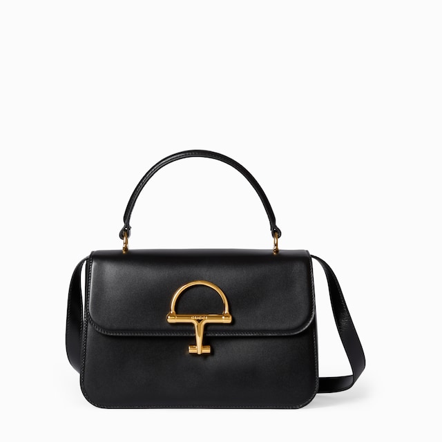 〔グッチ シエナ〕ミディアム トップハンドルバッグ