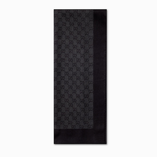 Printed silk chiffon stole
