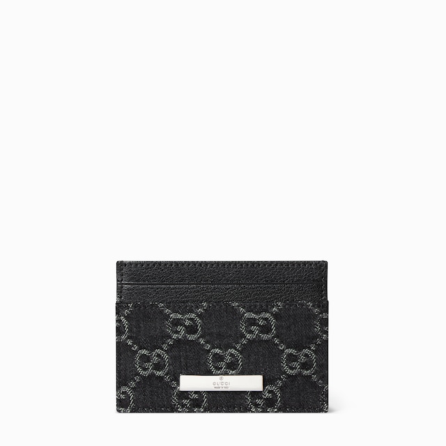Card case with Gucci plaque