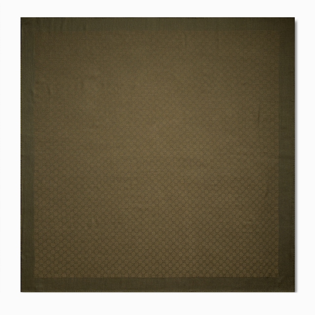 GG wool silk jacquard shawl