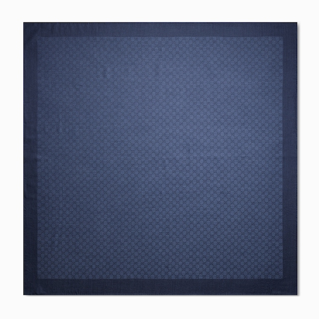 GG wool silk jacquard shawl