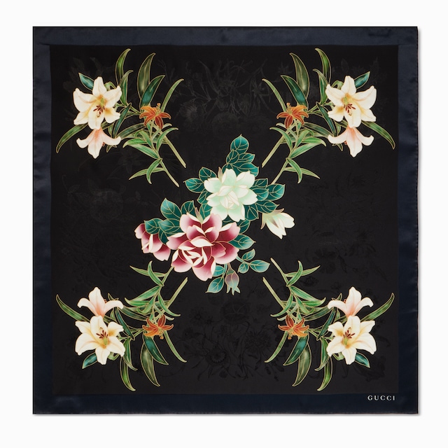 Gucci x Ando Cloisonné silk carré