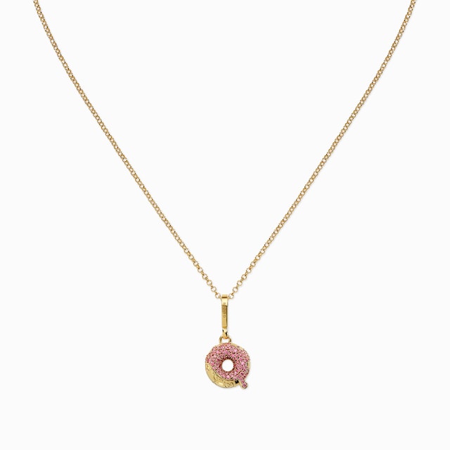 Donut pendant chain necklace