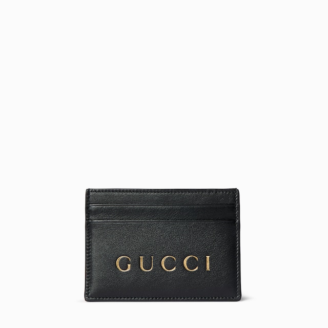 Card case with gold-foiled logo
