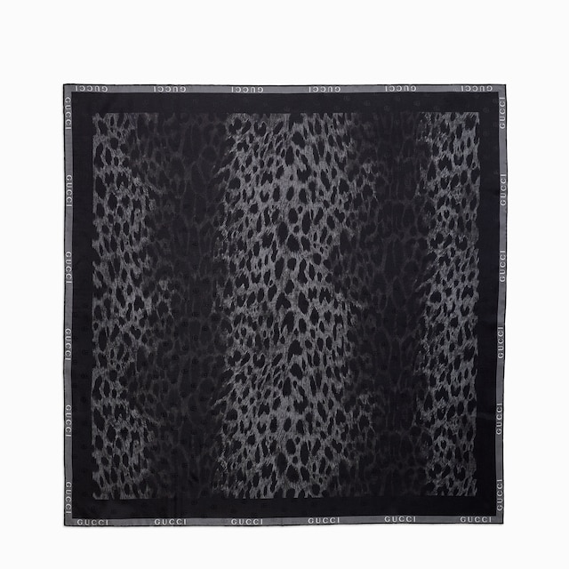 Printed silk twill carré