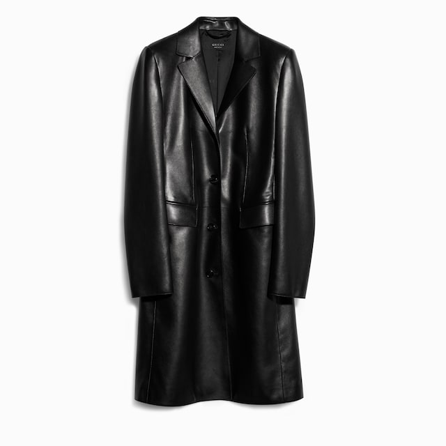 Soft leather coat