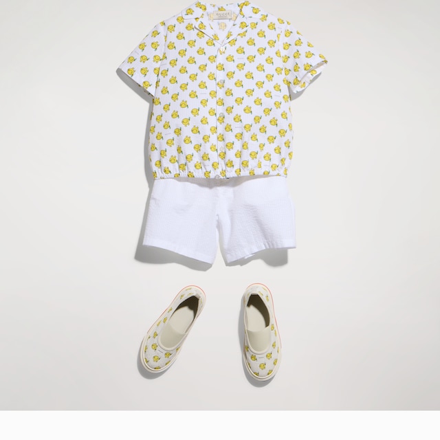Children's crinkle cotton shorts