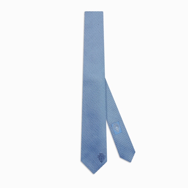 Silk tie with embroidery
