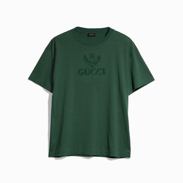 Cotton jersey T-shirt with embroidery