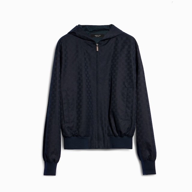 GG cotton canvas zip jacket