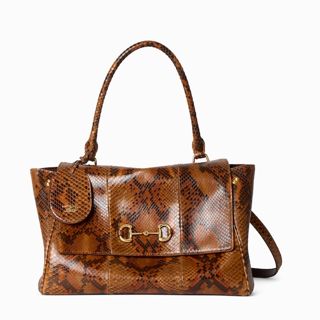 Paparazzo python medium top handle bag
