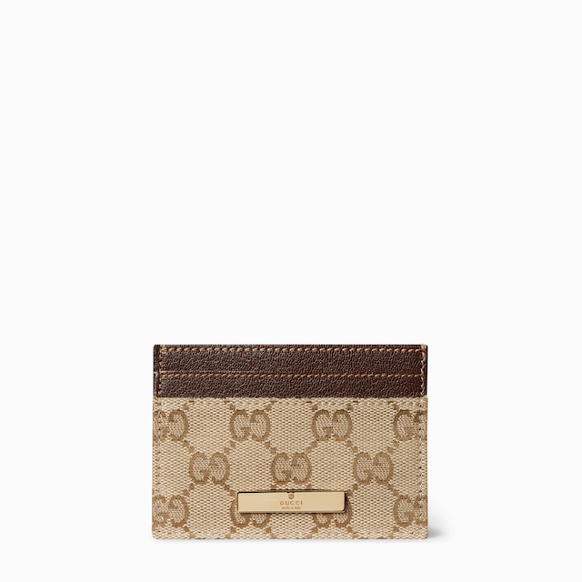 Card case with Gucci plaque