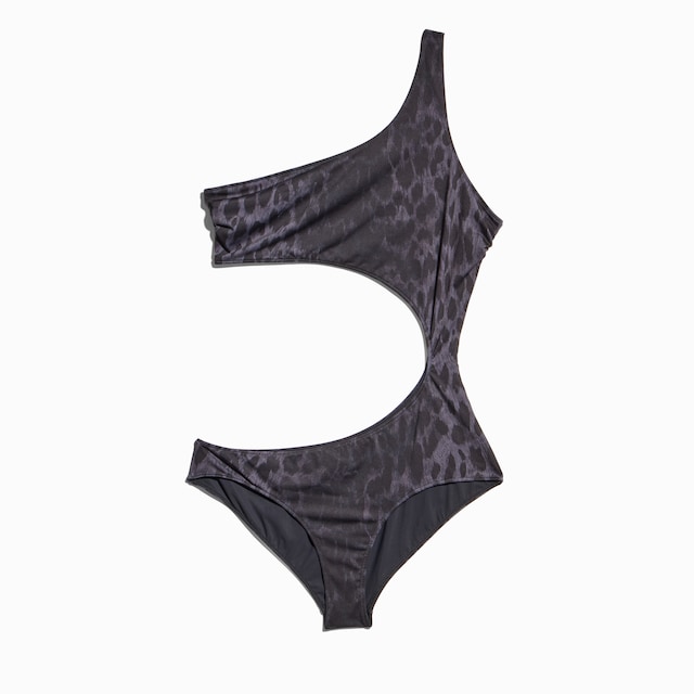 Printed stretch jersey swimsuit