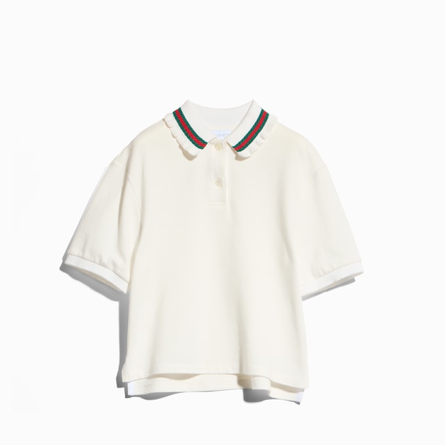 Children's cotton polo shirt with Web