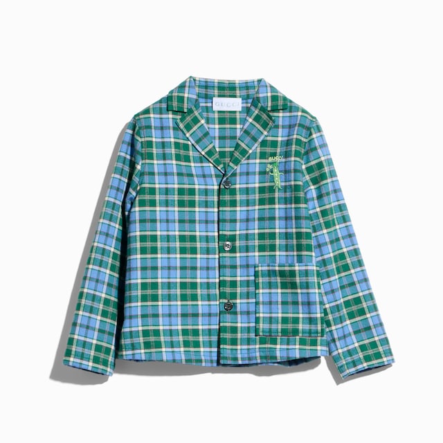 Children's cotton tartan shirt
