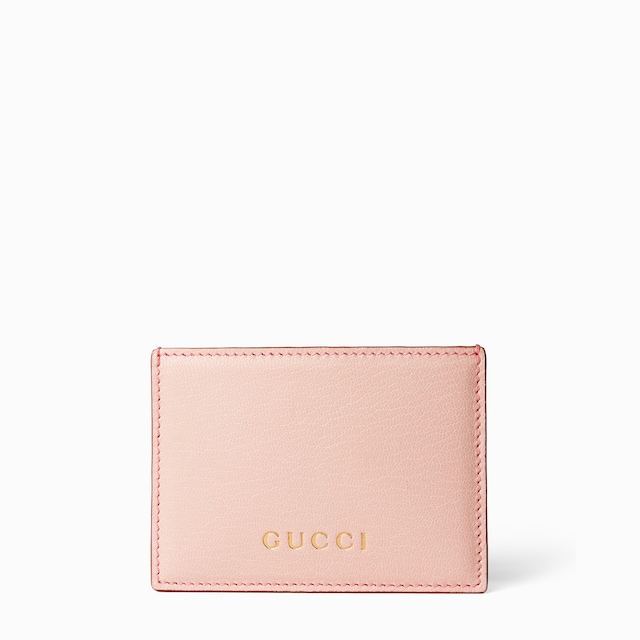 Card case with Gucci lettering