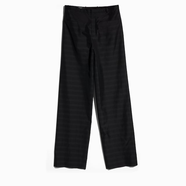 Loose fit Prince of Wales silk pants