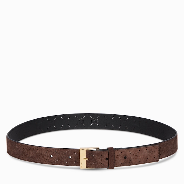 Belt with squared buckle