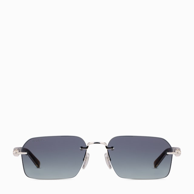 Rectangular-frame sunglasses