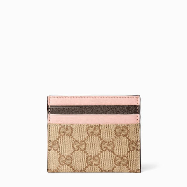 Zip card case with multicolor slots