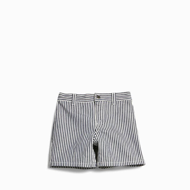 Baby striped denim shorts
