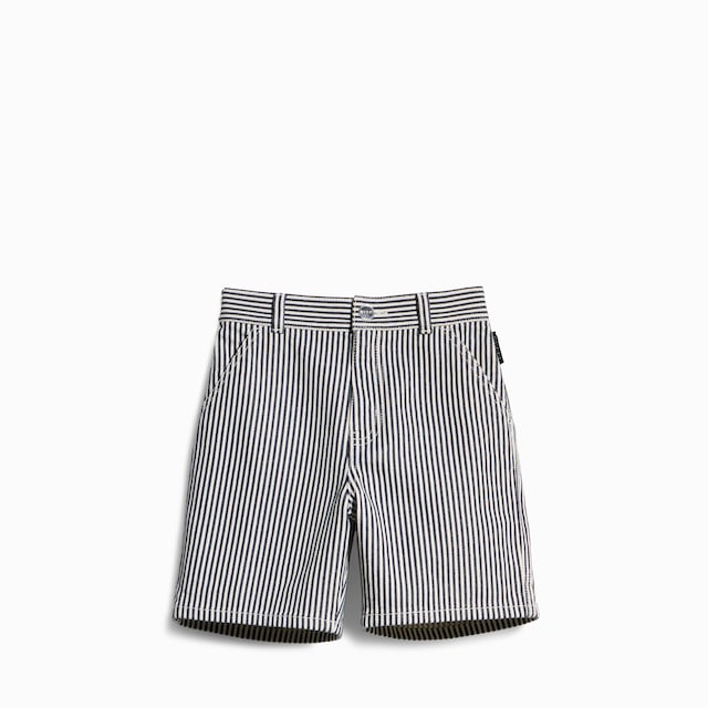 Children's striped denim shorts