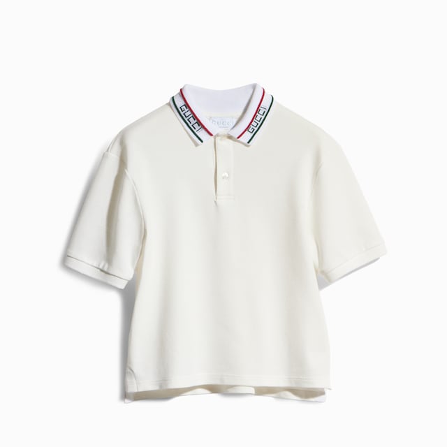 Children's cotton piquet polo shirt