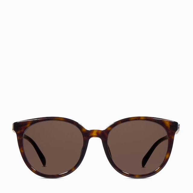 Low nose bridge fit round sunglasses