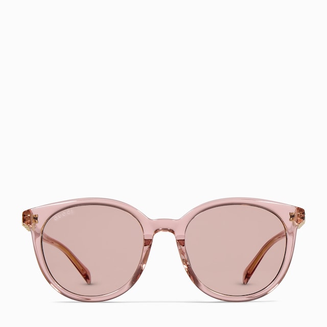 Low nose bridge fit round sunglasses