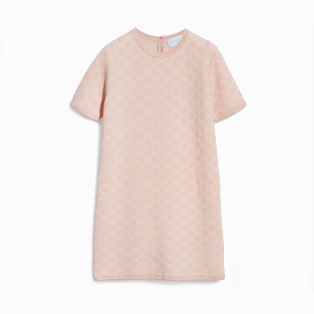 Robe pour enfant en jacquard de laine GG