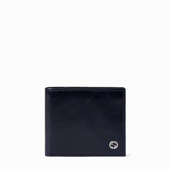 Bi-fold wallet with Interlocking G