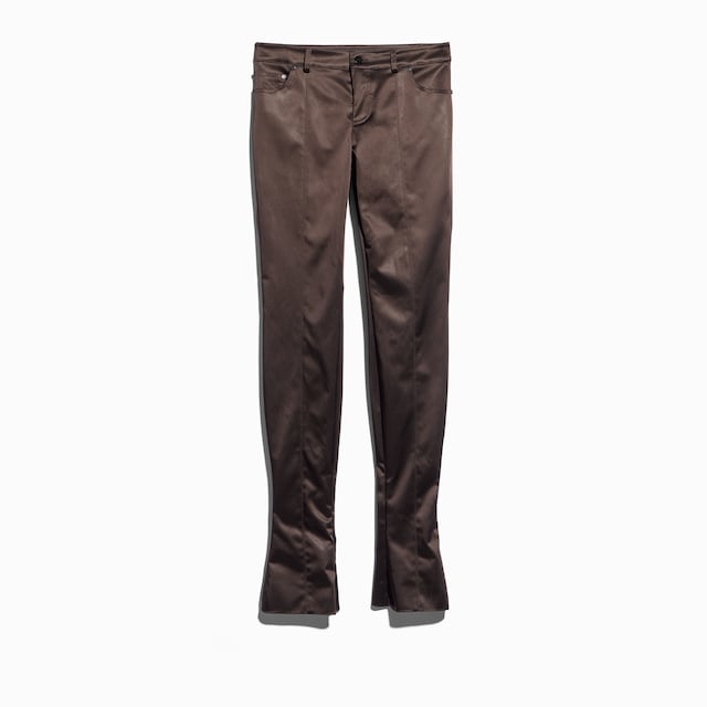 Pantalones de tejido duquesa de acetato elástico