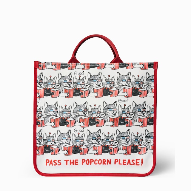Children's printed tote bag
