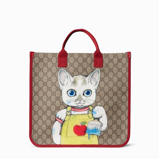 〔チルドレンズ〕ヒグチユウコ プリント付き GG トートバッグ