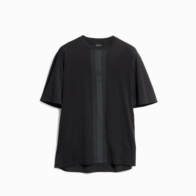 Cotton T-shirt with muted Web